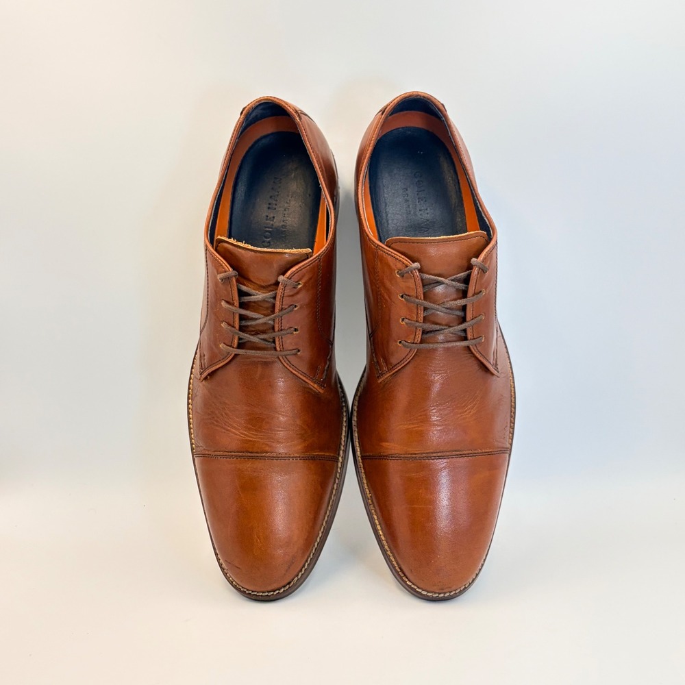 Cole Haan Lenox Hill Men's 10.5 Grand OS Cap Toe Oxford Shoes C11632 Brown - Picture 11 of 14